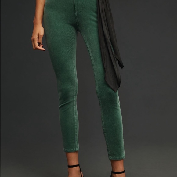 NWT Anthropologie corduroy spruce green skinny pants size 28 - Picture 2 of 10